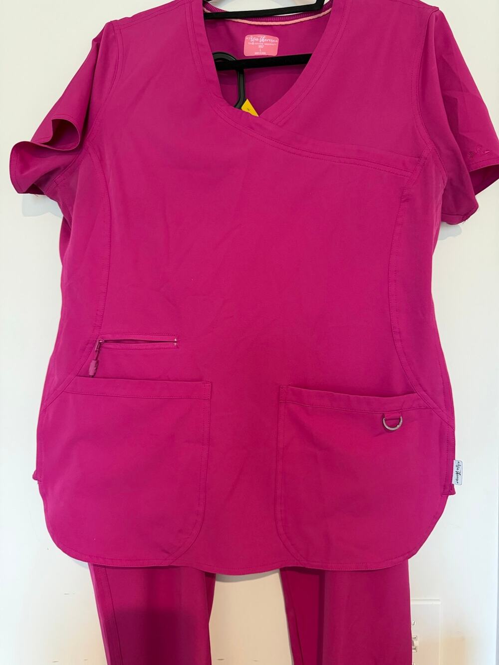 Ava Therese Scrub Set Large Large Petite Fuchsia 1057 3017P Jogger